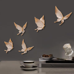 FlutterBloom - Handgemaakte Vlinder Wanddecoratieset