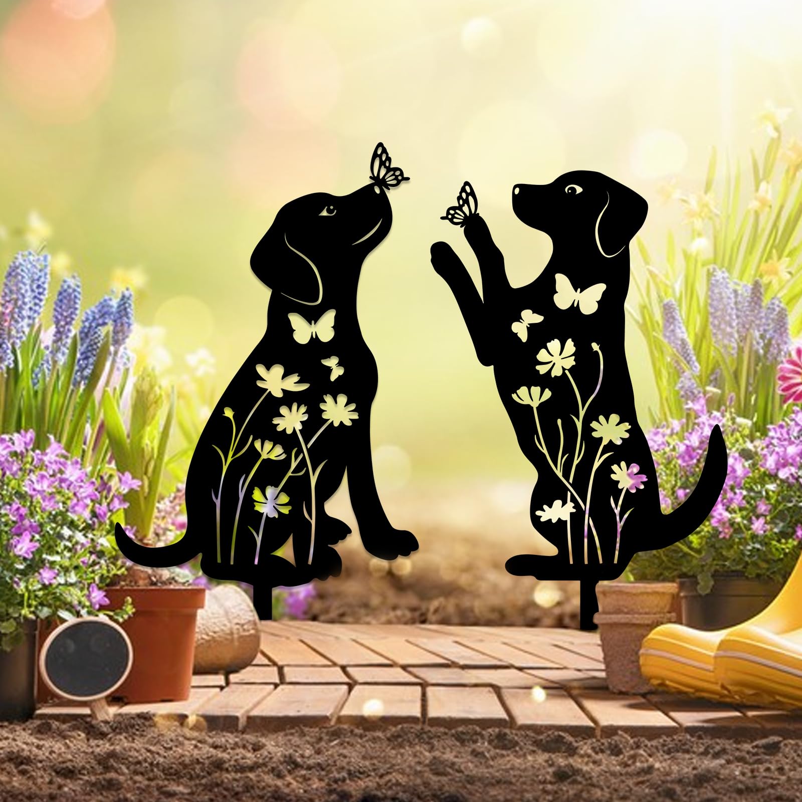 Pootjes van Petal - Metalen Honden Tuinstaken