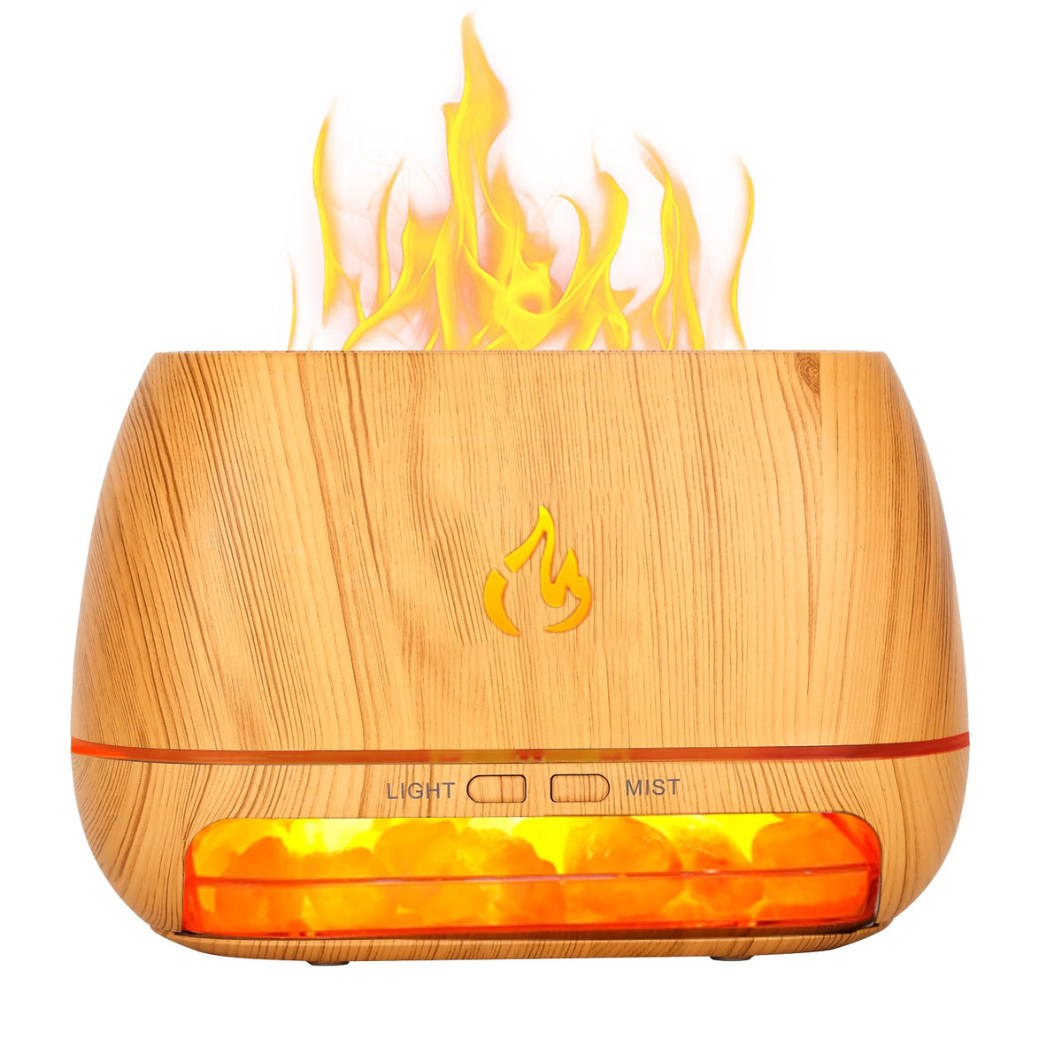 LumaGlow - 3-in-1 Himalaya Zoutlamp Geurdiffuser