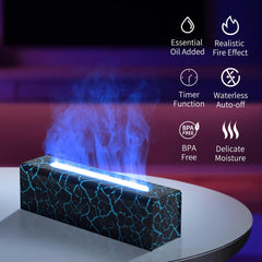 FlareLume - Kleurrijke Vlam Verspreider Lamp