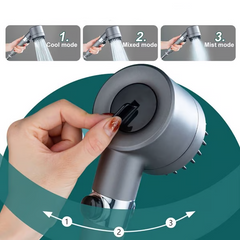 AquaPulse – Hogedruk Douchekop met Waterfilter en Regenvalstand