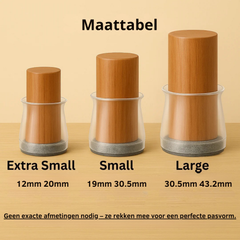 Silenzo – Zelfklevende Meubelviltjes voor Stoelen en Tafelpoten