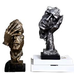 Luxor - Modern Gouden Abstract Beeld voor Elegante Interieurs