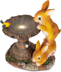 SolarGrace - Konijn Vogeldrinkbak Standbeeld