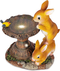 SolarGrace - Konijn Vogeldrinkbak Standbeeld