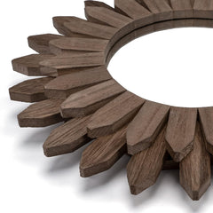 AuraFrame – 12 Inch Zonnestraal Lijst in Verweerd Notenhout