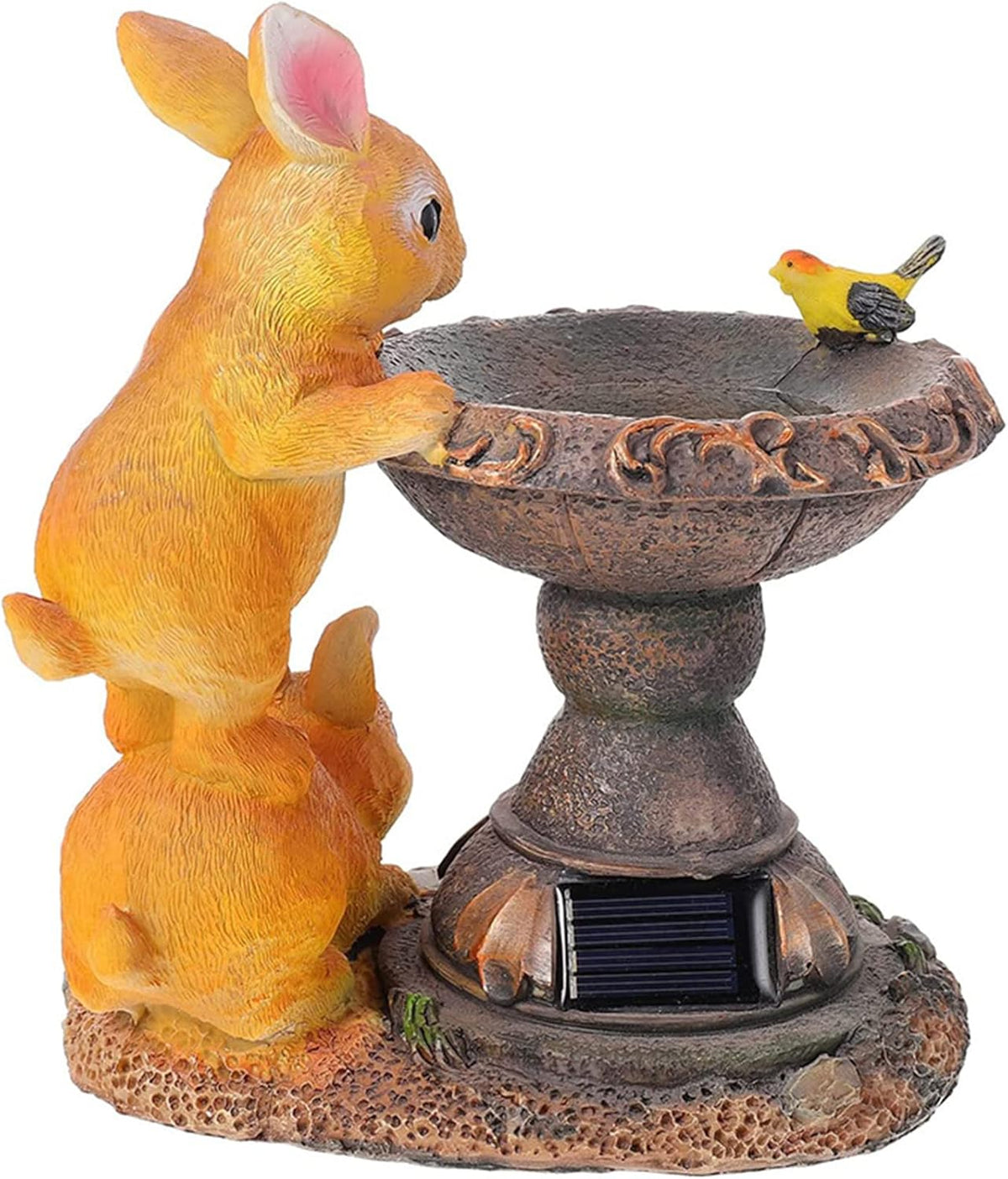 SolarGrace - Konijn Vogeldrinkbak Standbeeld