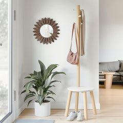 AuraFrame – 12 Inch Zonnestraal Lijst in Verweerd Notenhout