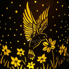 HummingGlow - Solar Lantaarn met Kolibrie Design