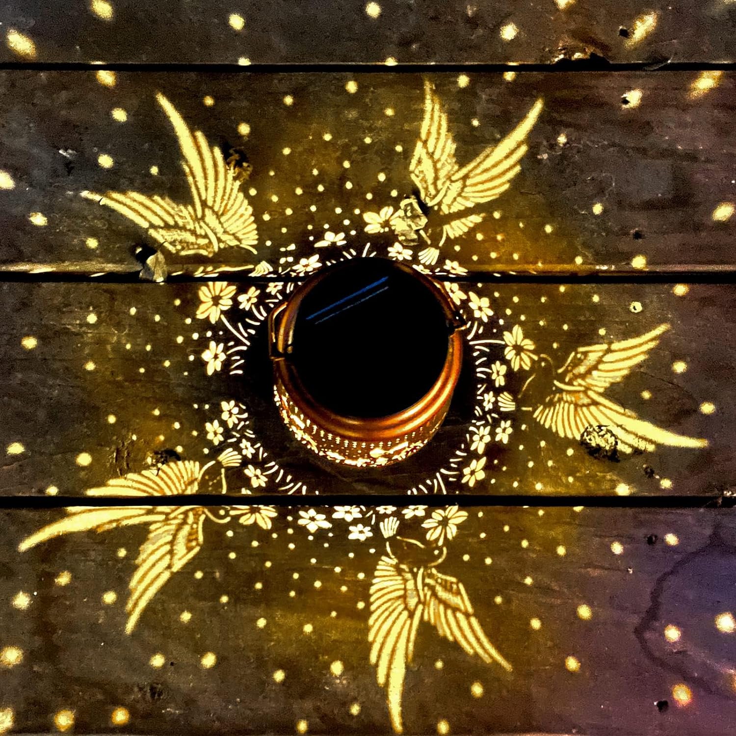 HummingGlow - Solar Lantaarn met Kolibrie Design