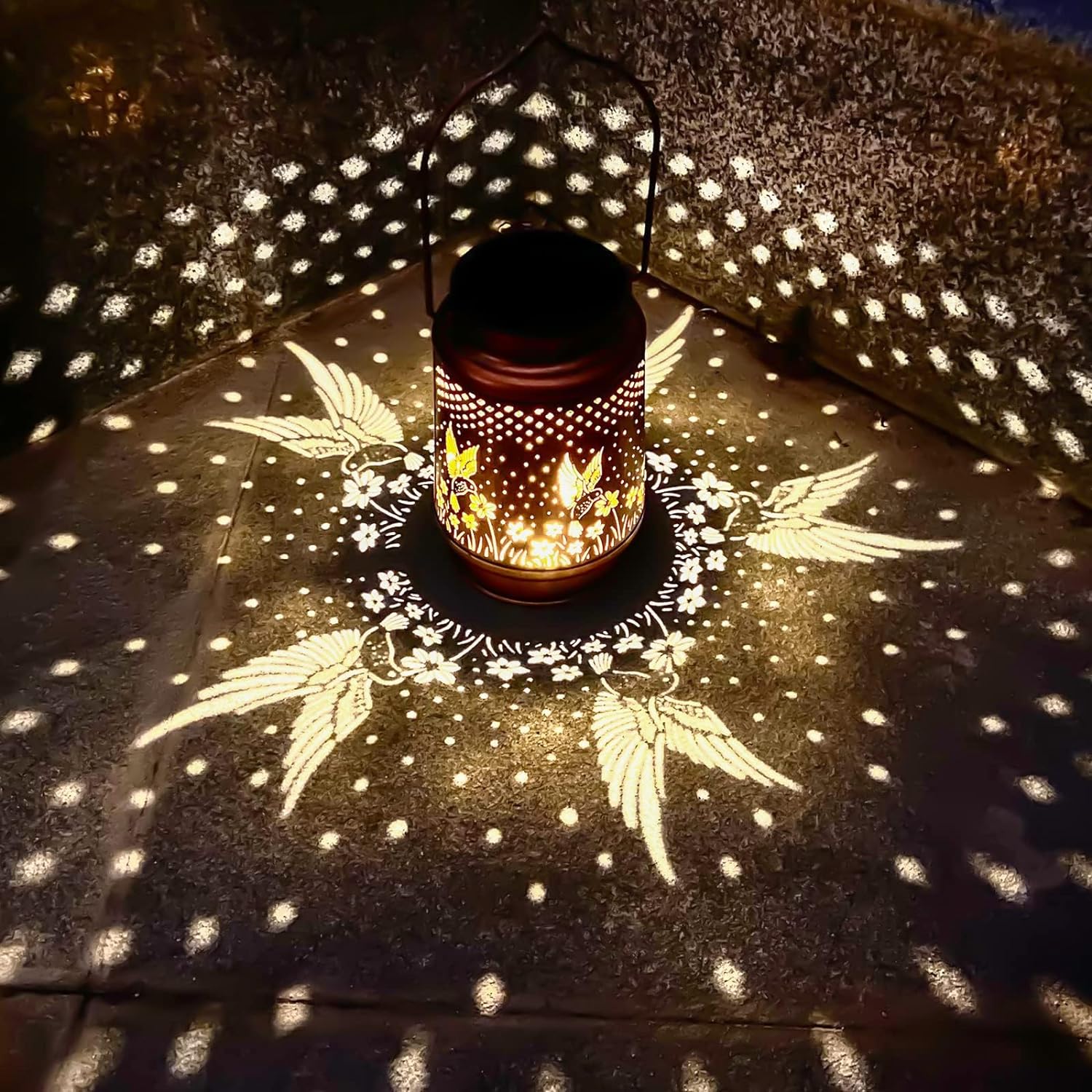 HummingGlow - Solar Lantaarn met Kolibrie Design