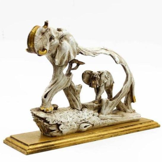 Olifanten Charme - Feng Shui Gouden Showpiece
