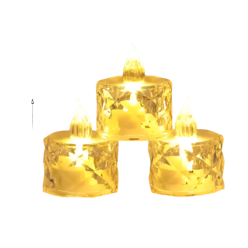 Lumiere - Set van Kristallen Flameless Kaarsenhouders