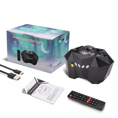 LunarGlow - Aurora Galaxy Maanprojector met Bluetooth-luidspreker