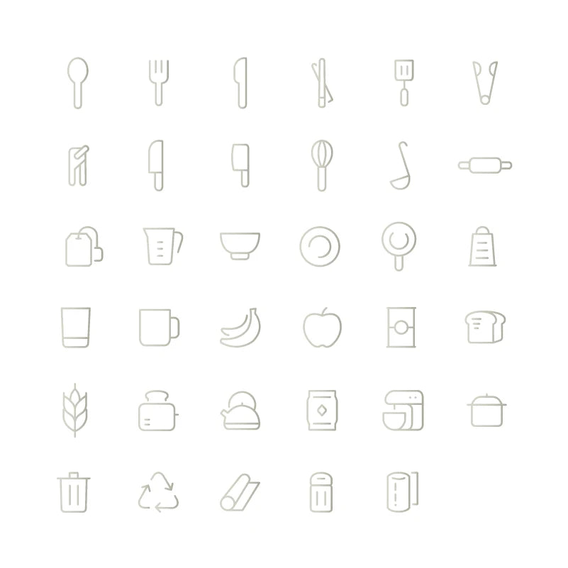 OrganizePro - 35 Vinyl Keukenopslag Labels voor Pantrys en Containers