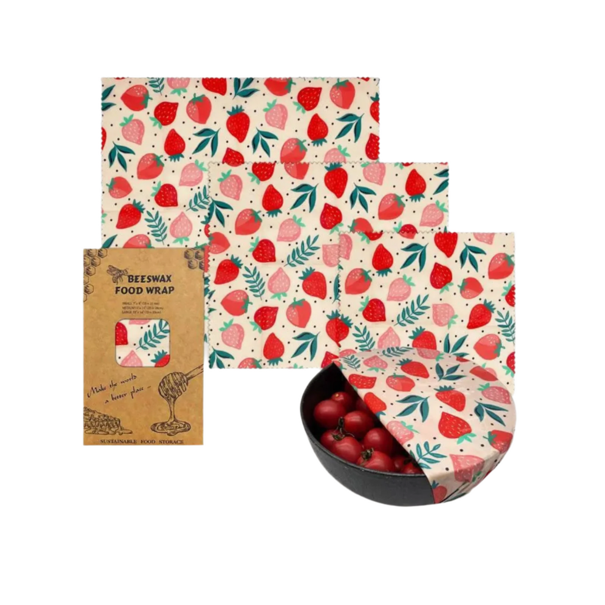 Wrapsy – Herbruikbare Organische Voedselwikkels van Bijenwas