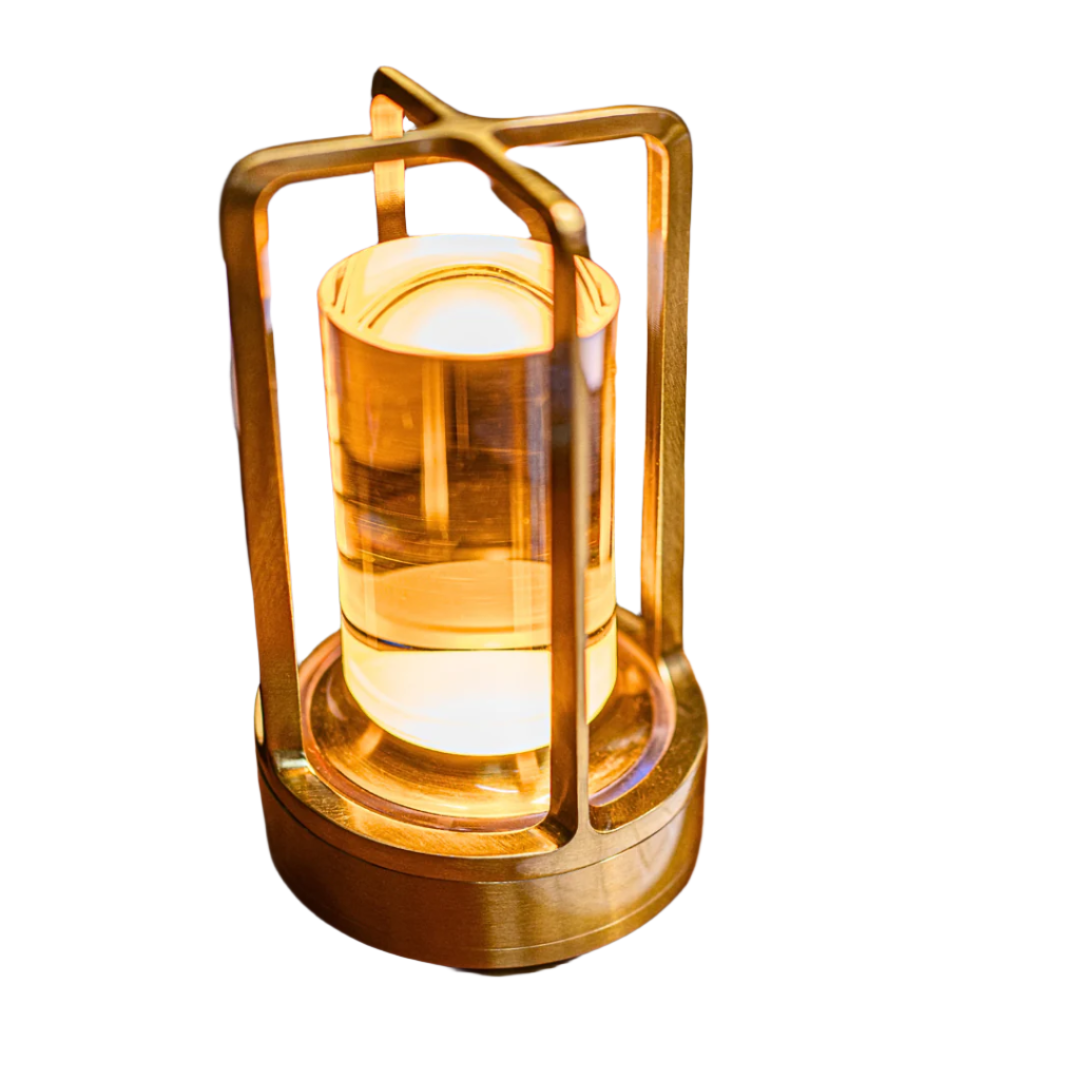 Lumineo - Draadloze Kristallen Lantaarn Lamp