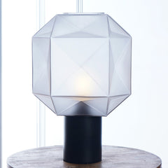 Lumière - Moderne Tafel Lamp van Rookgrijs Glas