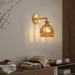 LumiGlow - Lotus Glas Wandlamp