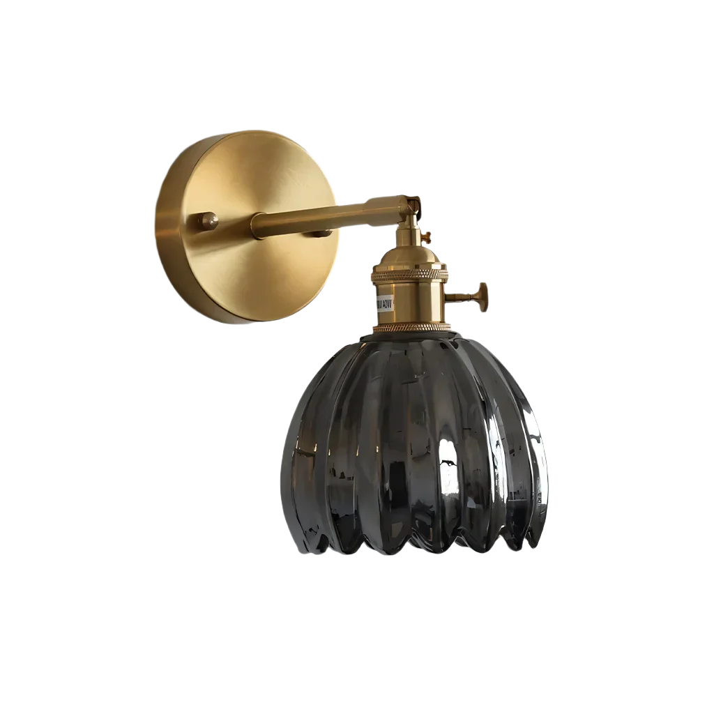 LumiGlow - Lotus Glas Wandlamp