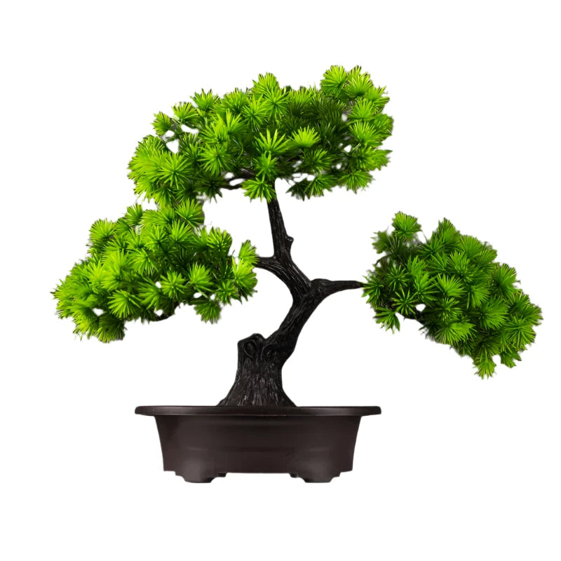 Evergreen Bonsai - Kunstmatige Dennenboom voor Bureau- en Thuisdecoratie