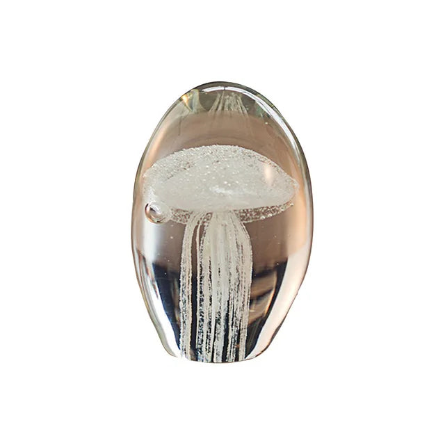 AquaGlow - Handgemaakte Jellyfish Paperweight