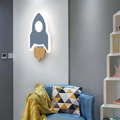 LumoStar - Creatieve LED Raketten Wandlamp voor Kinderen