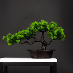 Evergreen Bonsai - Kunstmatige Dennenboom voor Bureau- en Thuisdecoratie