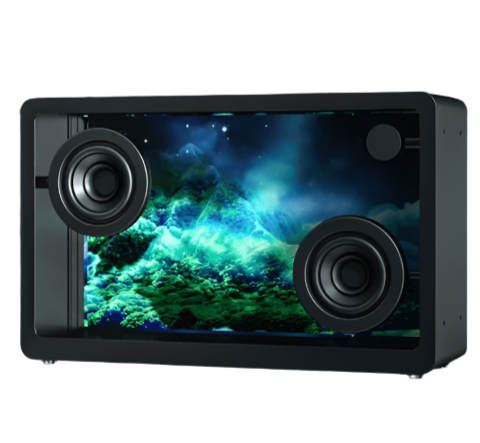 Lyrica – Draadloze Speaker met Lichtprojectie & Transparante Behuizing