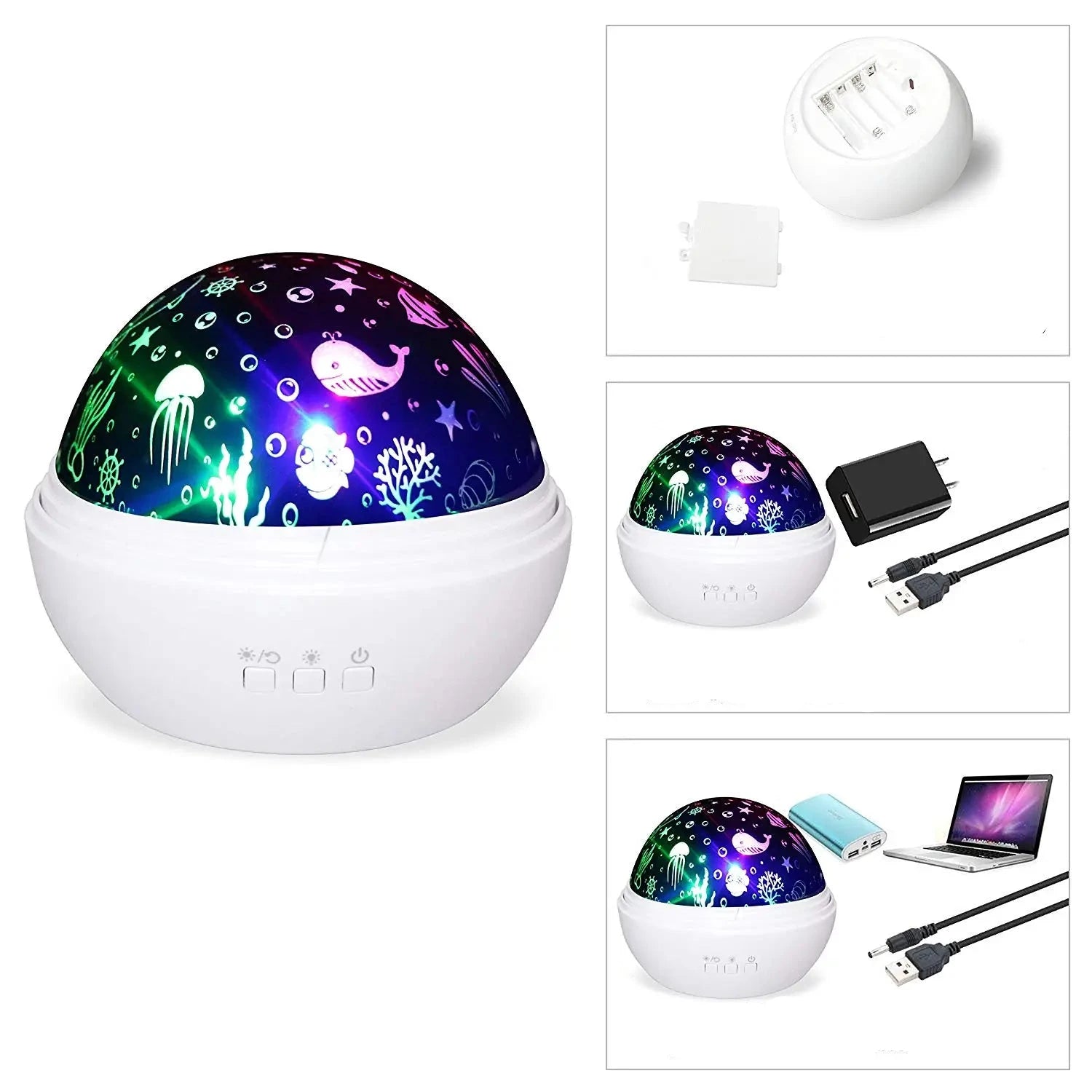 LumaWave - LED Projector Lamp met Onderwater- & Sterrenhemel Thema's