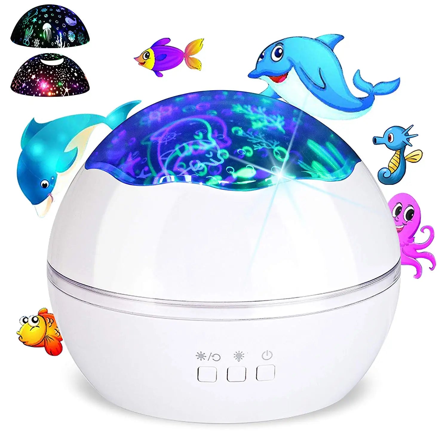 LumaWave - LED Projector Lamp met Onderwater- & Sterrenhemel Thema's
