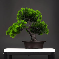 Evergreen Bonsai - Kunstmatige Dennenboom voor Bureau- en Thuisdecoratie