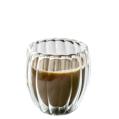 Cristallo - Geribbelde Glas zonder Handvat