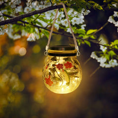 FloraGlow - Solar Hanglamp met Kolibrie Design voor Buiten