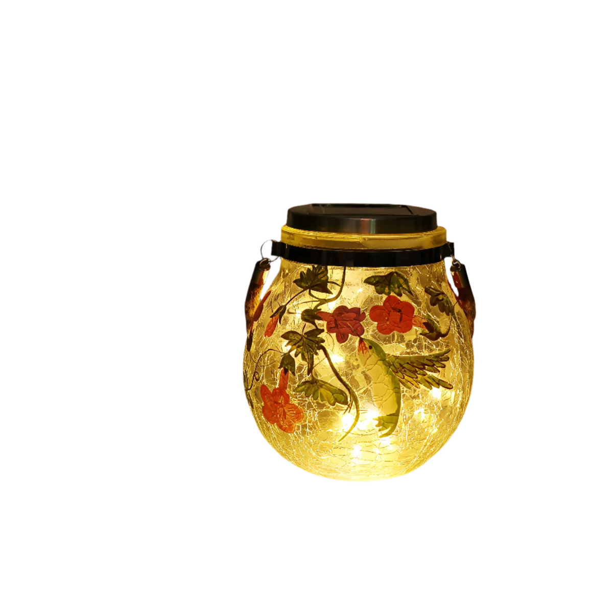 FloraGlow - Solar Hanglamp met Kolibrie Design voor Buiten