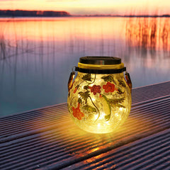 FloraGlow - Solar Hanglamp met Kolibrie Design voor Buiten