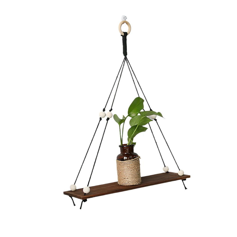 Waya - Macramé Houten Plank met Kaarthouder