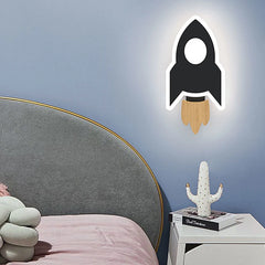LumoStar - Creatieve LED Raketten Wandlamp voor Kinderen