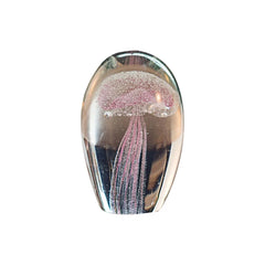AquaGlow - Handgemaakte Jellyfish Paperweight