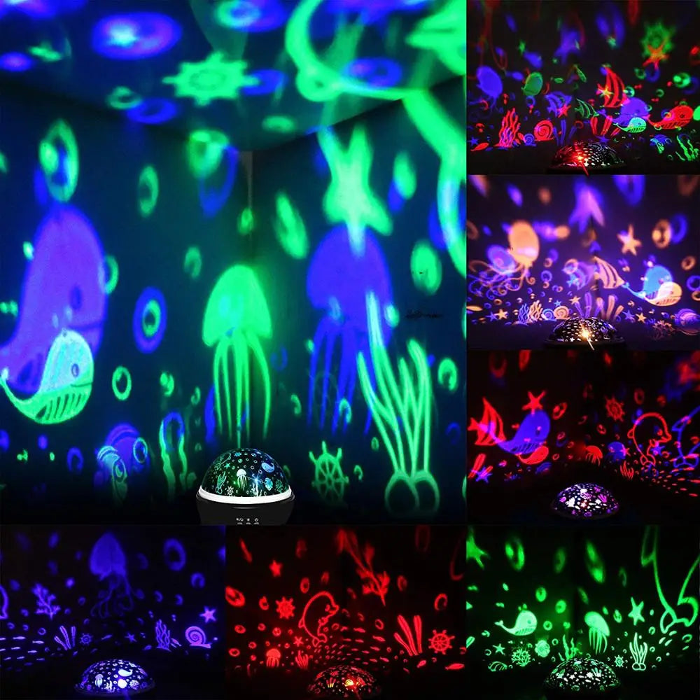 LumaWave - LED Projector Lamp met Onderwater- & Sterrenhemel Thema's