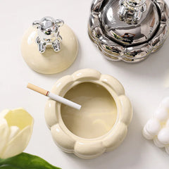 CottonBear - Chique Deksel Asbak voor Huishouddecoratie