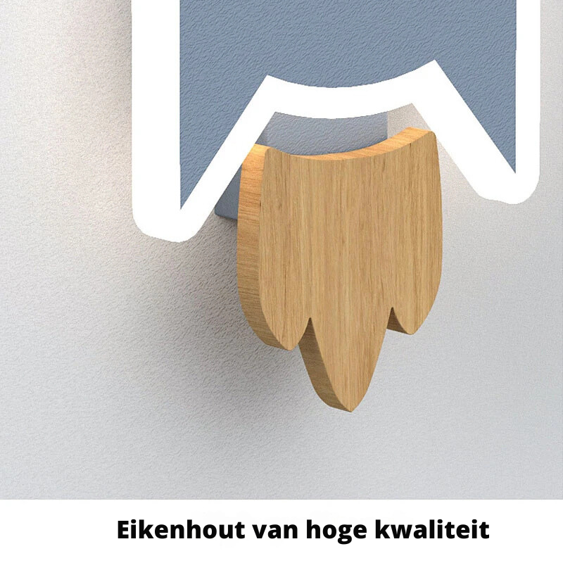 LumoStar - Creatieve LED Raketten Wandlamp voor Kinderen