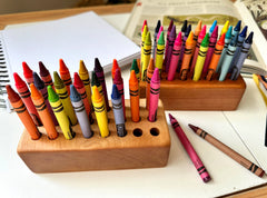 ColorNest - Houten Crayon Houder voor 24 Krijtjes