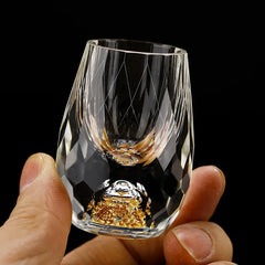 Kinkō - Kristallen Glas met Gouden Vlokken