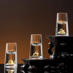 Kinkō - Kristallen Glas met Gouden Vlokken