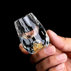 Kinkō - Kristallen Glas met Gouden Vlokken