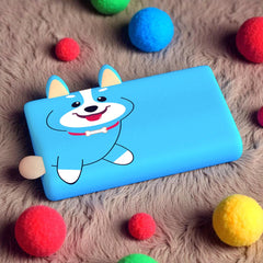 PuppyDream - Kinderkussen met Friemeldetails en Blauw Hond Design