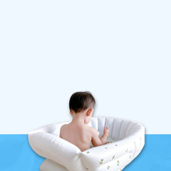 Bubblenest – Opblaasbaar Babybadje voor Comfortabel Badplezier