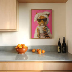 LuxeRoar - Kleurrijk Luipaard Canvas Schilderij voor de Woonkamer