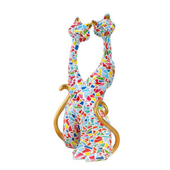 Catlux - Stijlvol Kunsthars Katbeeldje voor Moderne Interieurs